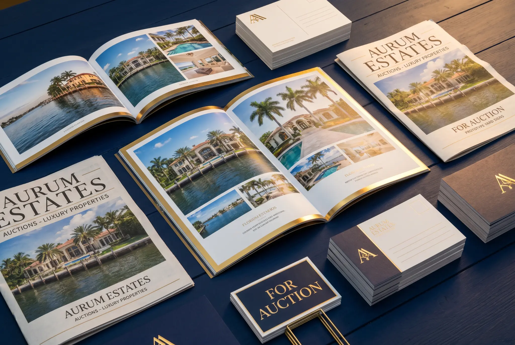 Print and traditional media marketing for the property